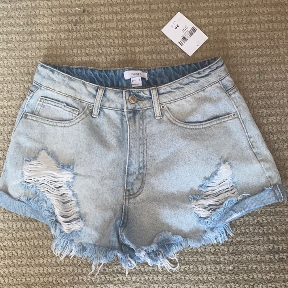 Light blue forever 21 Jean shorts